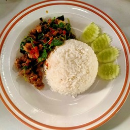 ข้าวกระเพราเพาหมู