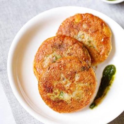 มันฝรั่งบดทอด (Aloo Tikki)