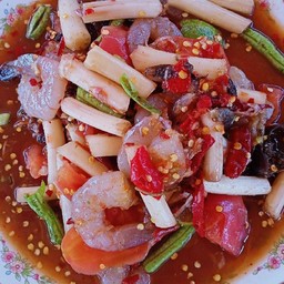 ส้มตำ เลิศรส ตำตามสั่ง ตำทะเลซีฟู้ด ปลาแดกสูตรเฉพาะของทางร้าน