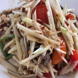 ตำปูปลาร้าหมูยอ