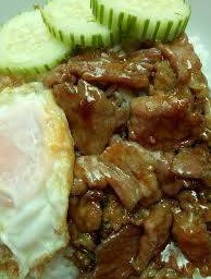 ข้าวหมูหวานซีอิ้ว - ราดข้าว