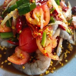 ตำกุ้งสด