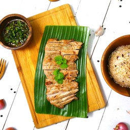 ข้าวหน้า-ย่างจิ้มแจ่ว คลีน