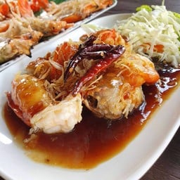 กุ้งแม่น้ำซอสมะขาม