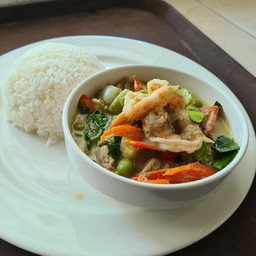 ข้าว-แกงเขียวหวาน