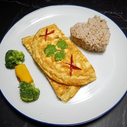 เซ็ตข้าว-ไข่เจียวไร้น้ำมัน-มินิสลัด คลีน