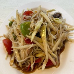 ตำซั่วขนมจีนปูปลาร้า