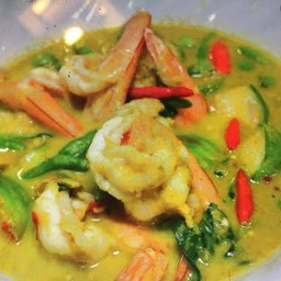 แกงเขียวหวานกุ้ง