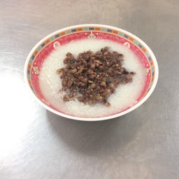 ข้าวต้มราดหนำเลี๊ยบหมูสับ
