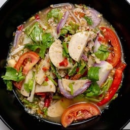 ยำวุ้นเส้นหมูสับ หมูยอ
