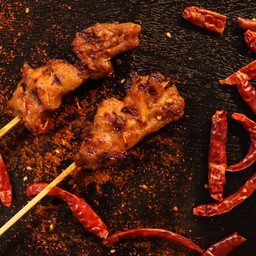 เนื้อไก่หมักซอสหม่าล่า