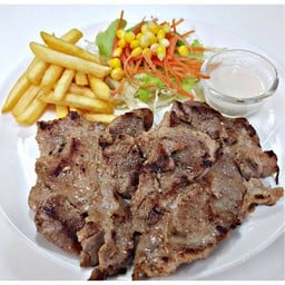 หมูนมสด (pork steak with milk sauce)