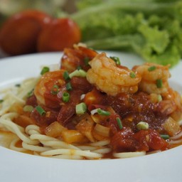 สปาเกตตี้ซอสกุ้ง