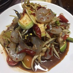 ตำกุ้งสด