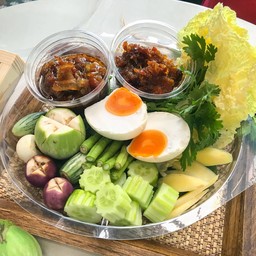 ชุดน้ำพริกลงเรือ หมูหวาน ไข่เค็ม