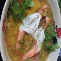 ไข่ตุ๋นต้มยำกุ้ง.