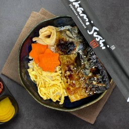 ข้าวหน้าปลาซาบะย่างซอสเทอริยากิ