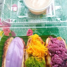 กล้วยปิ้ง-มันปิ้ง ไส้ทะลัก นครศรีฯ