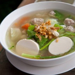 ต้มจืดวุ้นเส้นเต้าหู้