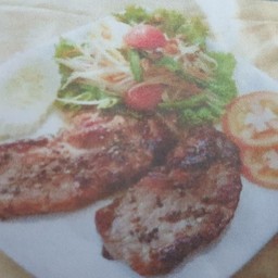 สเต็กปาปาย่าหมู