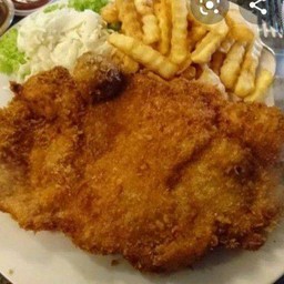 สเต็กไก่เกล็ดหิมะสไปซี่