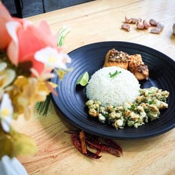 กุ้งเป็น ทะเลเผา อุดมสุขวอล์ค