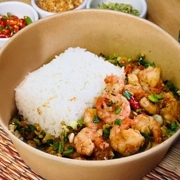 กุ้งคั่วพริกเกลือ