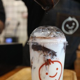 โกโก้น้ำมะพร้าวเผานมสด