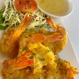 กุ้งชุบแป้งทอด  Fried prawns