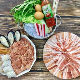 หมูกระทะชุดกลาง