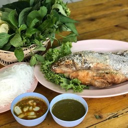 เมี่ยงปลาทับทิมเผา