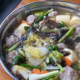 ต้มจืดเต้าหูหมูสับสาหร่ายทะเล(ถ้วย)