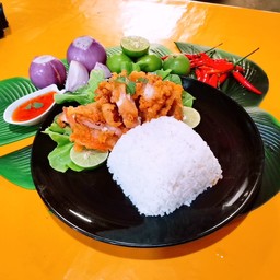 ข้าวไก่ทอด