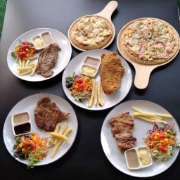 Meelaan Cafe - มีล้านคาเฟ่ พิซซ่า สเต็ก อาหารจานเดียว เครื่องดื่ม บ้านแก้ง