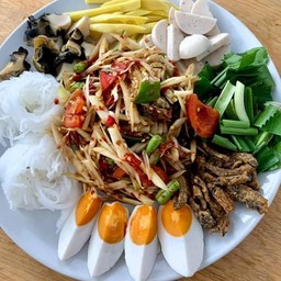 ตำถาด ปูปลาร้า