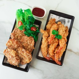 กุ้งชุบแป้งทอด