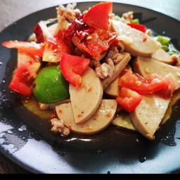 ยำหมูยอแซ่บคัก สูตรปลาร้า
