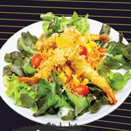 สลัดกุ้งชุบแป้งทอด