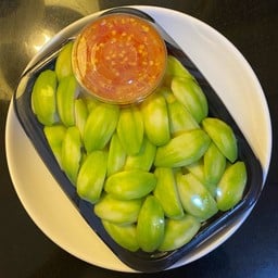 มะกอกเทศ - พริกเกลือน้ำตาลปี๊บ (ขนาด 500 กรัม)