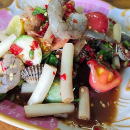 ตำไหลบัวหอยแครง