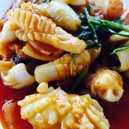 ทะเลผัดพริกเผา