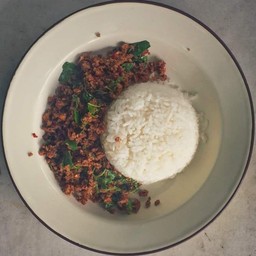 ข้าวกะเพราหมูสับ