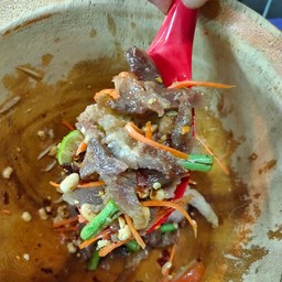 ตำคอหมูย่าง