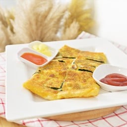 โรตีผักโขม+ชีส