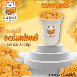 นมหมีปั่นคอร์นแฟลกส์