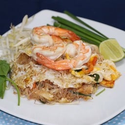 ผัดไทยกุ้งสด
