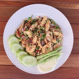 ยำไก่อบโอ่ง