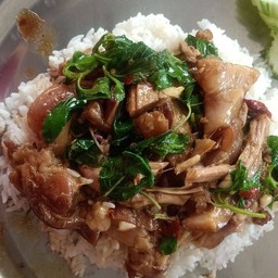 ข้าวกระเพราขาหมู