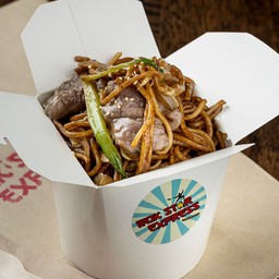 N7.ผัดหมี่เฉาเมี่ยนเนื้อ ( บะหมี่ผัดไทยเปเนื้อ) เล็ก