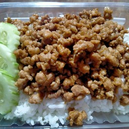 หมูหวานราดข้าว
